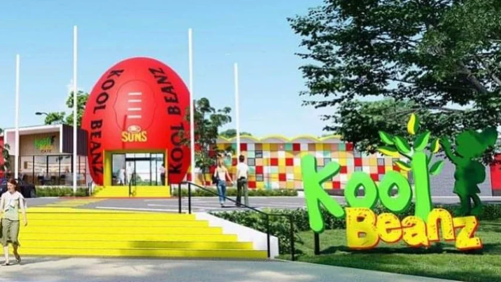 Painting of Kool Beanz Child Care Centre in Carrara by DPL Coatings